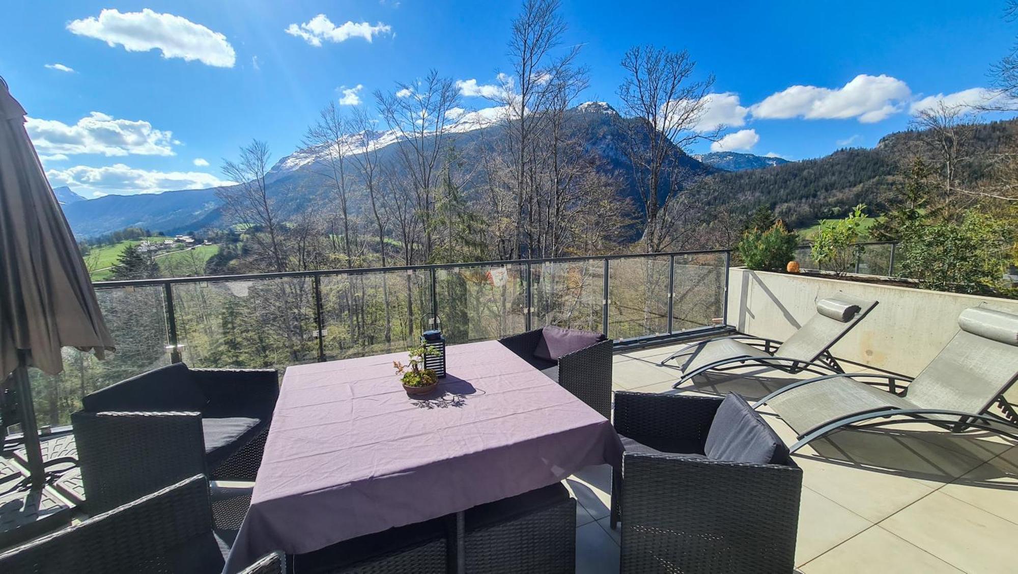 Appartement Le Berceau Des Aiguilles - Vue Montagne, Terrasse - Aravistour à Saint-Jean-de-Sixt Extérieur photo